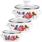 3 pcs Enamel Casserol Set