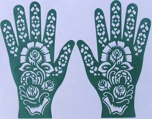 Henna tatoo sticker Hand 