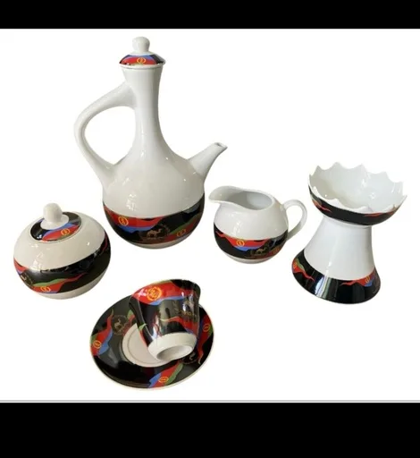 coffee set Eritrean Flag