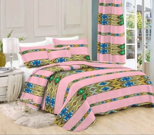 Royal Habesha mit vorhänge Bedcover  5pcs