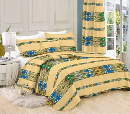 Royal Habesha mit vorhänge Bedcover  5pcs