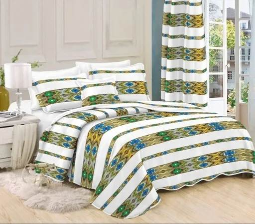 Royal Habesha mit vorhänge Bedcover  5pcs