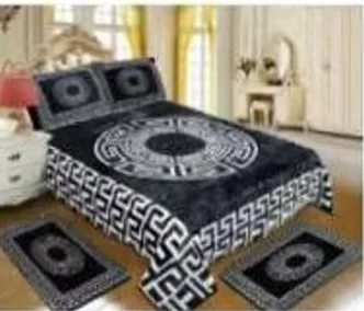 Alandalous white &BLACK blanket