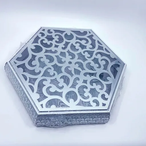 Snack plate silver
