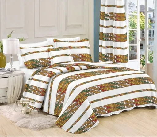 Royal Habesha mit vorhänge Bedcover  5pcs