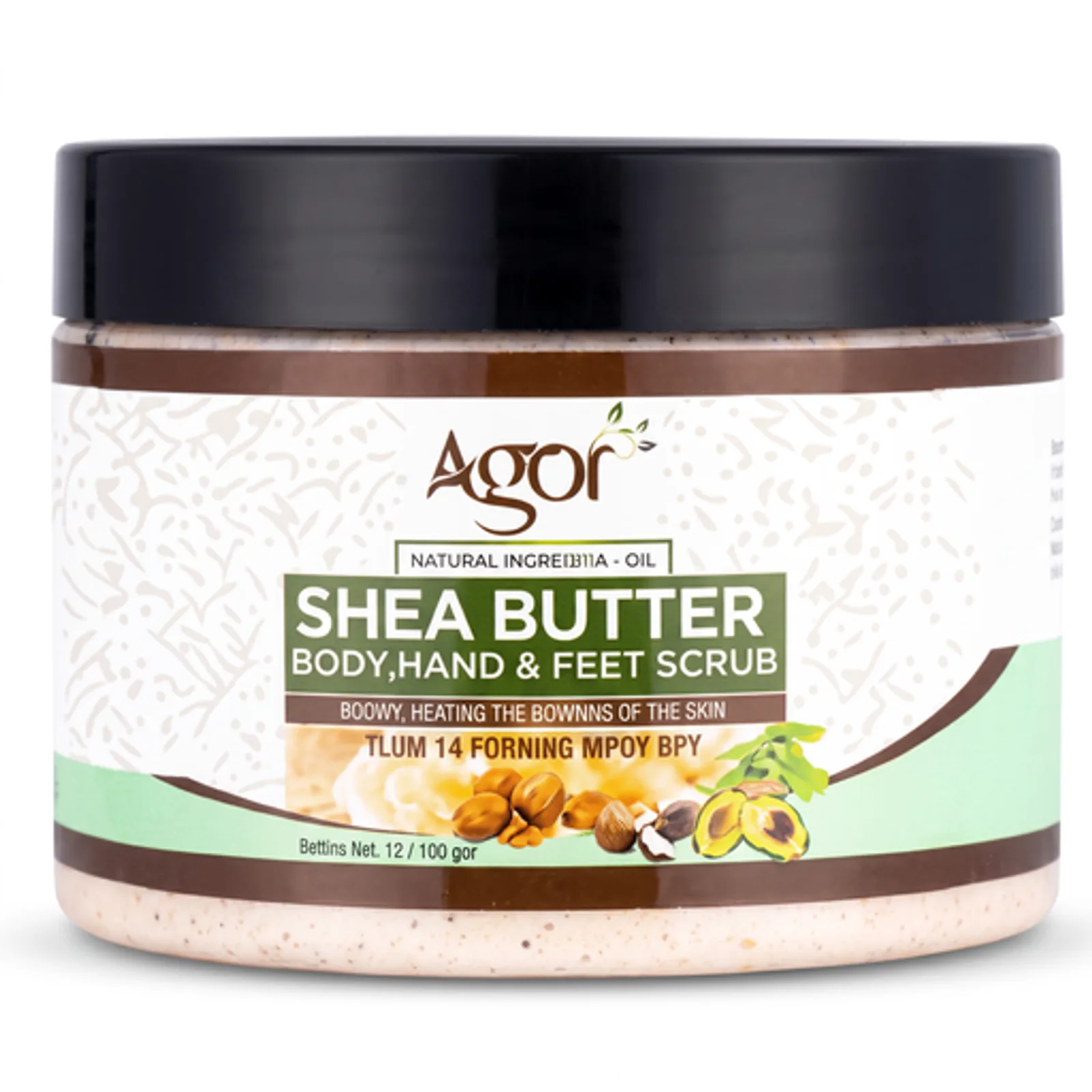 Agor organic shea butter scrub