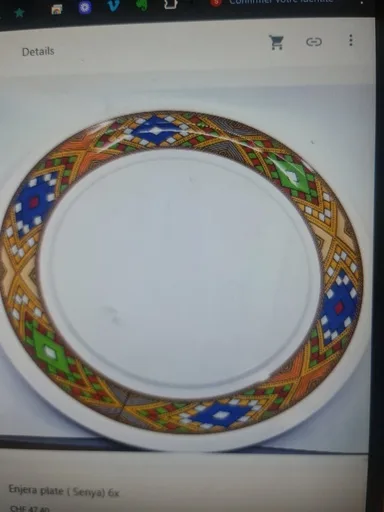 Enjera plate zooria( Senya)  6x