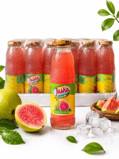 Juska  Pink Guava Drink   350 ml Glass 