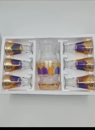 Glass water jag with 6pcs water glass